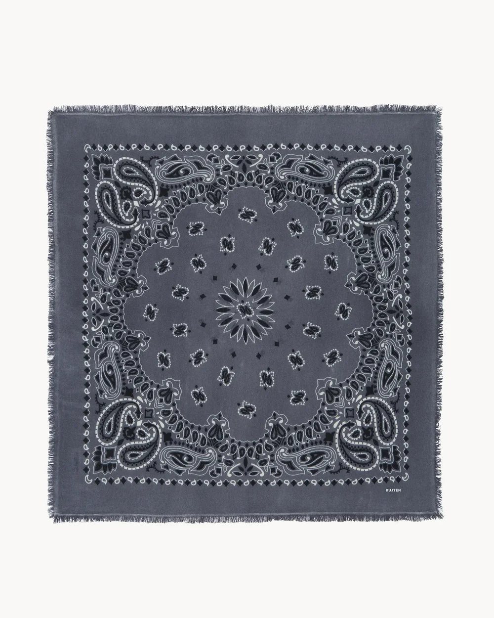 KUJTEN   Large   Bandana   Hachiko   Bico   Flannel   Gray